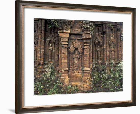 Ruins of Temple, My Son, Vietnam-Keren Su-Framed Photographic Print