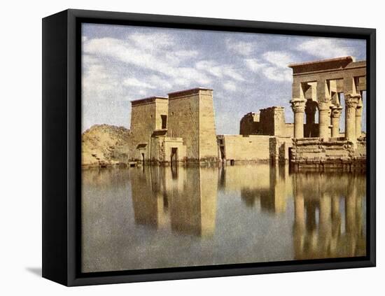 Ruins of Temple of Philae, Egypt-English Photographer-Framed Premier Image Canvas