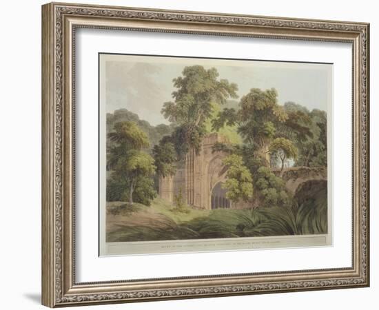 Ruins of the Ancient City of Gour, Formerly on the Banks of the River Ganges, from 'Oriental…-Thomas Daniell-Framed Giclee Print