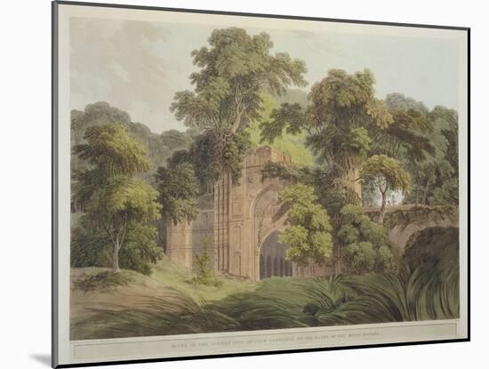 Ruins of the Ancient City of Gour, Formerly on the Banks of the River Ganges, from 'Oriental…-Thomas Daniell-Mounted Giclee Print
