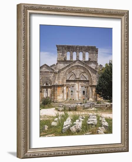 Ruins of the Basilica of St Simeon Stylites the Elder in the Hills Near Aleppo-Julian Love-Framed Photographic Print