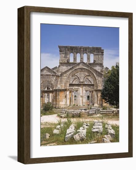 Ruins of the Basilica of St Simeon Stylites the Elder in the Hills Near Aleppo-Julian Love-Framed Photographic Print