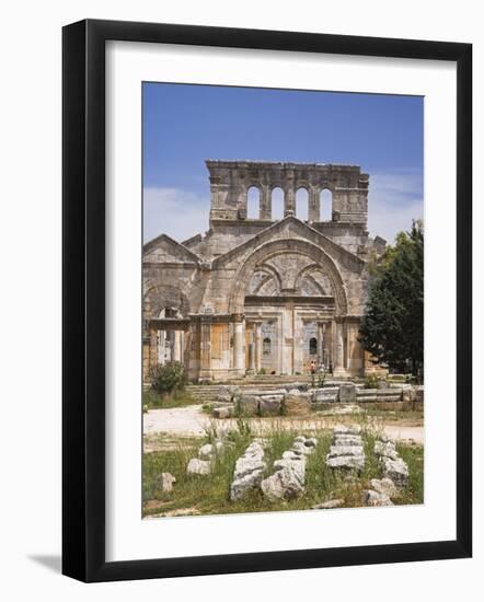 Ruins of the Basilica of St Simeon Stylites the Elder in the Hills Near Aleppo-Julian Love-Framed Photographic Print