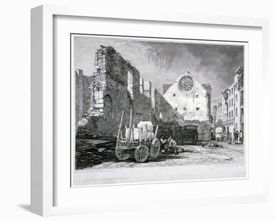 Ruins of the Bishop of Winchester's Palace, Southwark, London, 1828-John Sell Cotman-Framed Giclee Print