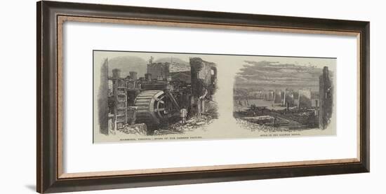 Ruins of the Carbine Factory and Railway Station at Richmond-null-Framed Giclee Print