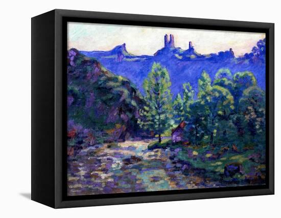 Ruins of the Castle of Crozant-Armand Guillaumin-Framed Premier Image Canvas