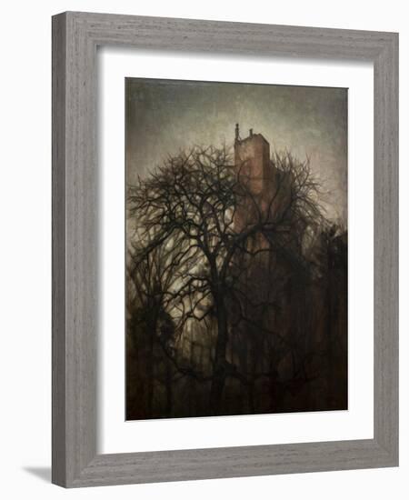 Ruins of the castle of Koldinghus, 1911-Vilhelm Hammershoi-Framed Giclee Print