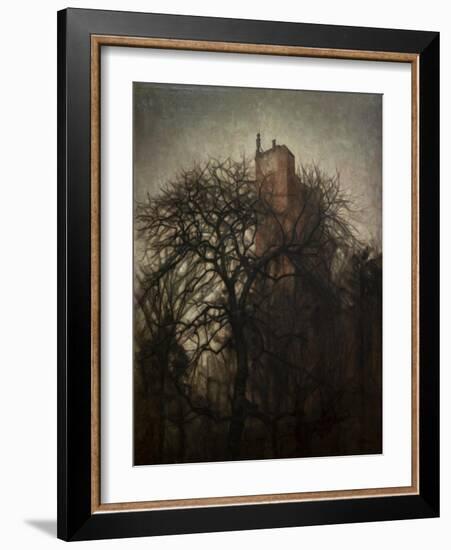 Ruins of the castle of Koldinghus, 1911-Vilhelm Hammershoi-Framed Giclee Print