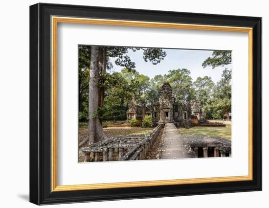 Ruins of the Chau Say Tevoda Temple, Angkor, UNESCO World Heritage Site, Cambodia, Indochina-Yadid Levy-Framed Photographic Print