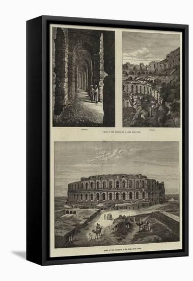 Ruins of the Coliseum at El Djem, Near Tunis-null-Framed Premier Image Canvas