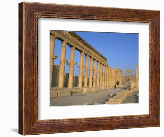 Ruins of the Colonnade, Palmyra, Unesco World Heritage Site, Syria, Middle East-Alison Wright-Framed Photographic Print