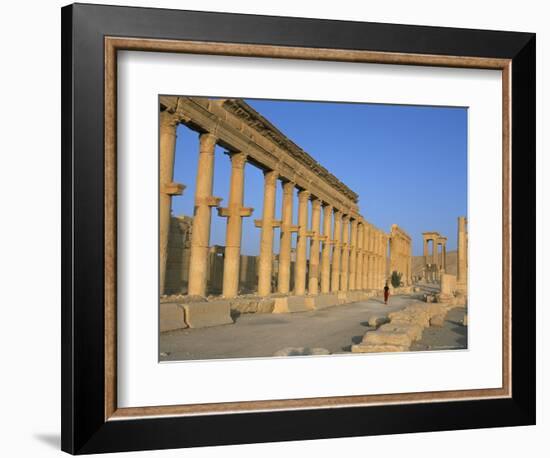 Ruins of the Colonnade, Palmyra, Unesco World Heritage Site, Syria, Middle East-Alison Wright-Framed Photographic Print