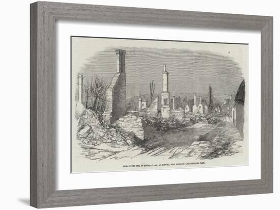 Ruins of the Fire, on Saturday Last, at Harwell, Near Abingdon-null-Framed Giclee Print