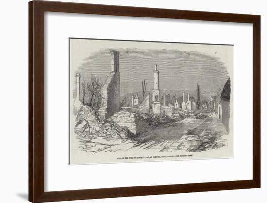 Ruins of the Fire, on Saturday Last, at Harwell, Near Abingdon-null-Framed Giclee Print