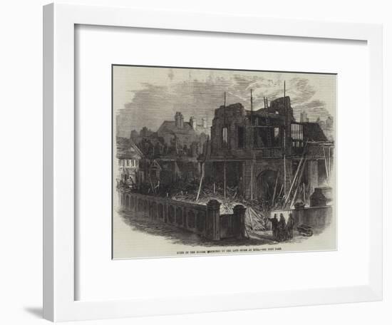 Ruins of the Houses Destroyed by the Late Storm at Hull-null-Framed Giclee Print