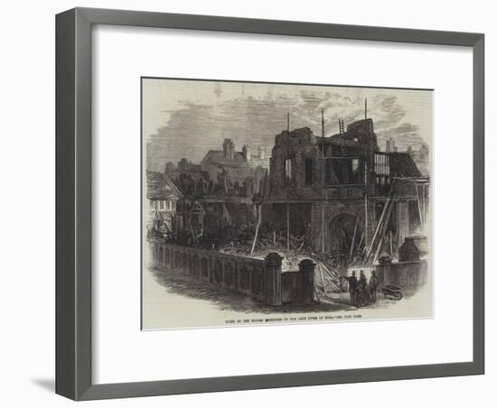 Ruins of the Houses Destroyed by the Late Storm at Hull-null-Framed Giclee Print