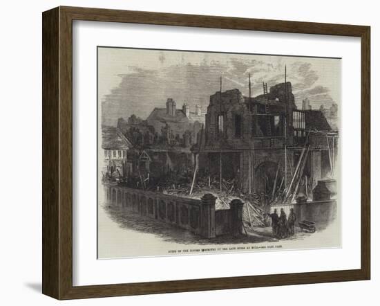 Ruins of the Houses Destroyed by the Late Storm at Hull-null-Framed Giclee Print