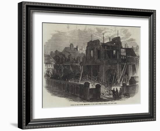 Ruins of the Houses Destroyed by the Late Storm at Hull-null-Framed Giclee Print