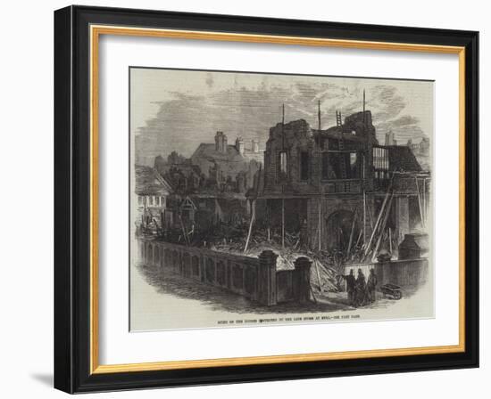 Ruins of the Houses Destroyed by the Late Storm at Hull-null-Framed Giclee Print