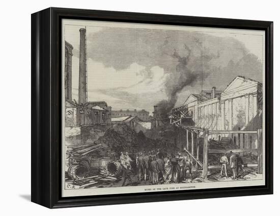 Ruins of the Late Fire at Southampton-Charles Robinson-Framed Premier Image Canvas