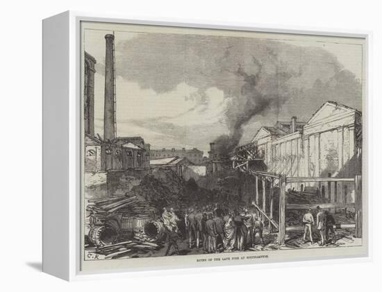 Ruins of the Late Fire at Southampton-Charles Robinson-Framed Premier Image Canvas