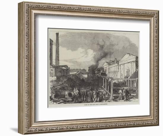 Ruins of the Late Fire at Southampton-Charles Robinson-Framed Giclee Print