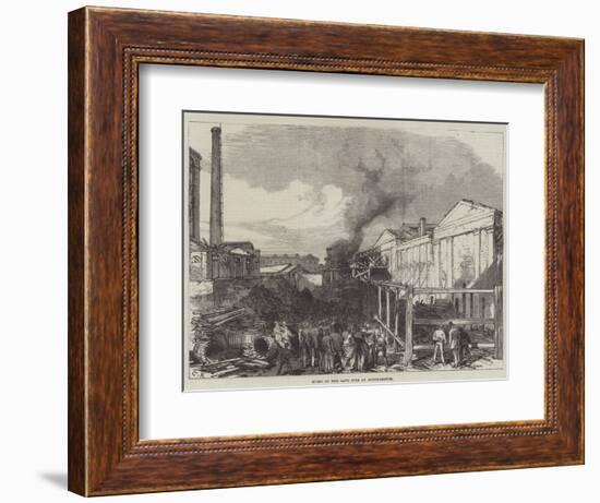 Ruins of the Late Fire at Southampton-Charles Robinson-Framed Giclee Print