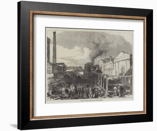 Ruins of the Late Fire at Southampton-Charles Robinson-Framed Giclee Print