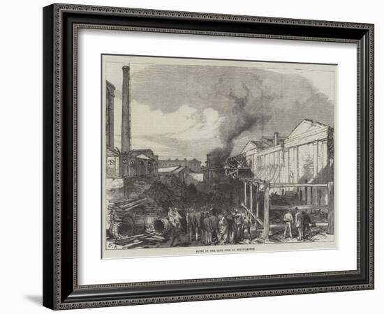 Ruins of the Late Fire at Southampton-Charles Robinson-Framed Giclee Print