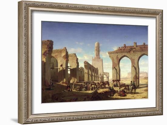 Ruins of the Mosque of the Caliph El Haken, Cairo, c.1840-Prosper Georges Antoine Marilhat-Framed Giclee Print