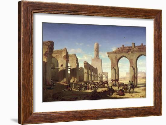 Ruins of the Mosque of the Caliph El Haken, Cairo, c.1840-Prosper Georges Antoine Marilhat-Framed Giclee Print