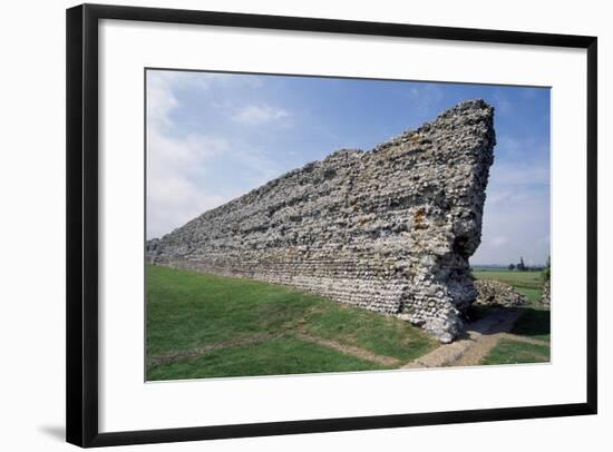 Ruins of the Northern Wall, Richborough Roman Fort, Kent, England, United Kingdom-null-Framed Giclee Print