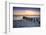 Ruins of the Old Naples Pier at Sunset on the Ocean-steffstarr-Framed Photographic Print