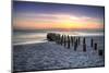 Ruins of the Old Naples Pier at Sunset on the Ocean-steffstarr-Mounted Photographic Print