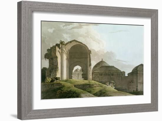 Ruins of the Palace at Madurai, Engraved by Thomas and William-Thomas & William Daniell-Framed Giclee Print