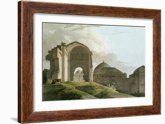 Ruins of the Palace at Madurai, Engraved by Thomas and William-Thomas & William Daniell-Framed Giclee Print