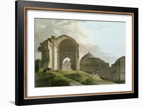 Ruins of the Palace at Madurai, Engraved by Thomas and William-Thomas & William Daniell-Framed Giclee Print