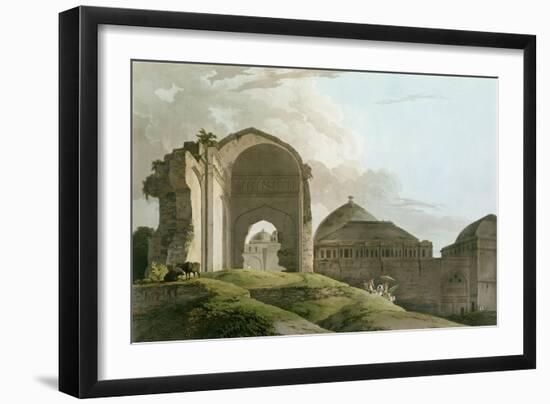 Ruins of the Palace at Madurai, Engraved by Thomas and William-Thomas & William Daniell-Framed Giclee Print