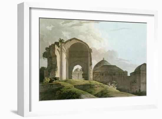 Ruins of the Palace at Madurai, Engraved by Thomas and William-Thomas & William Daniell-Framed Giclee Print