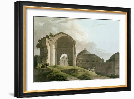 Ruins of the Palace at Madurai, Engraved by Thomas and William-Thomas & William Daniell-Framed Giclee Print