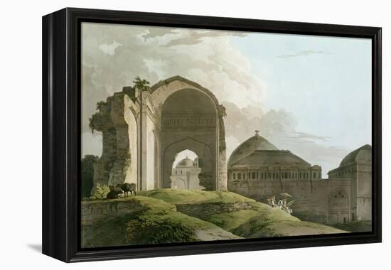 Ruins of the Palace at Madurai, Engraved by Thomas and William-Thomas & William Daniell-Framed Premier Image Canvas