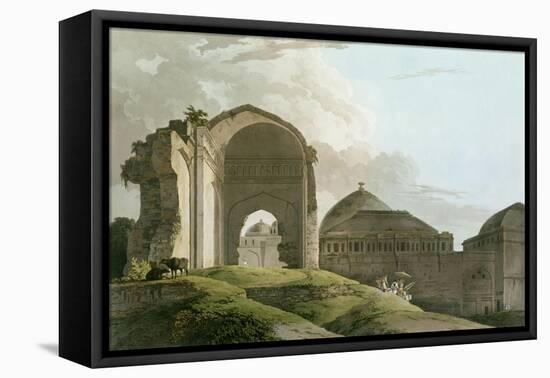 Ruins of the Palace at Madurai, Engraved by Thomas and William-Thomas & William Daniell-Framed Premier Image Canvas