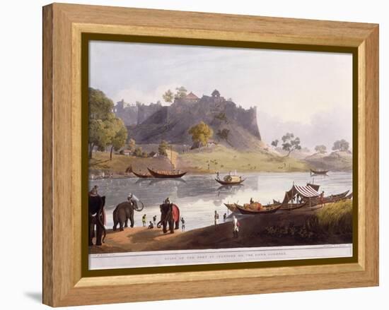 Ruins of the Port at Juanpore on the River Goomtee, 1824 (Colour Aquatint)-Henry Salt-Framed Premier Image Canvas