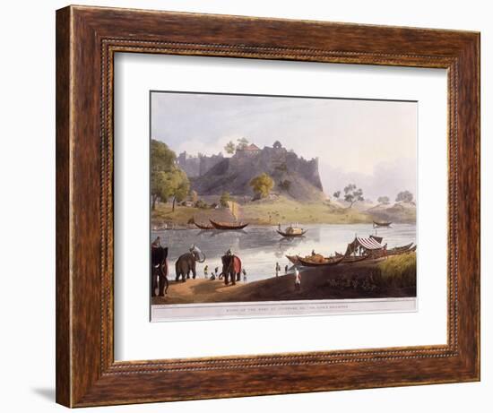 Ruins of the Port at Juanpore on the River Goomtee, 1824 (Colour Aquatint)-Henry Salt-Framed Giclee Print