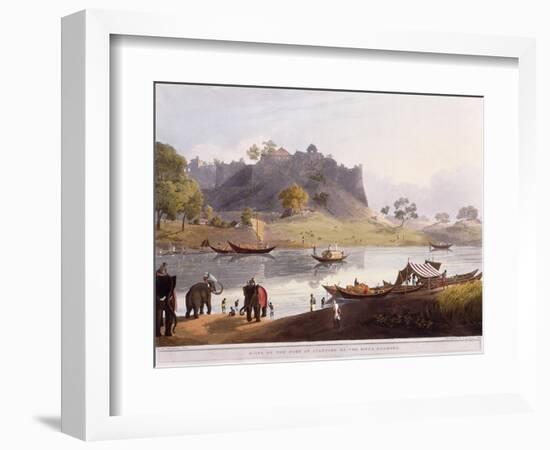 Ruins of the Port at Juanpore on the River Goomtee, 1824 (Colour Aquatint)-Henry Salt-Framed Giclee Print