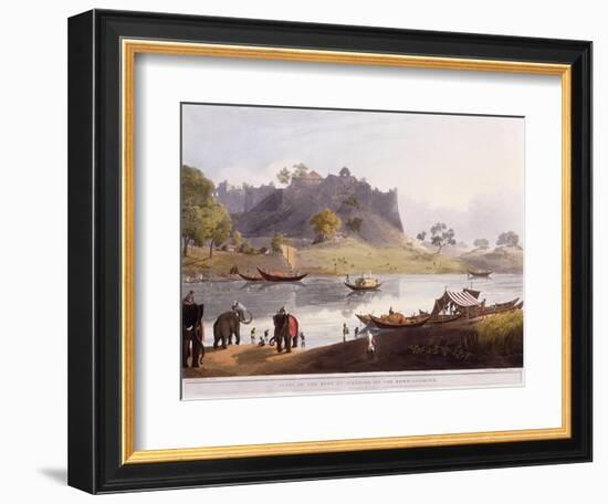 Ruins of the Port at Juanpore on the River Goomtee, 1824 (Colour Aquatint)-Henry Salt-Framed Giclee Print