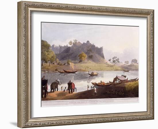 Ruins of the Port at Juanpore on the River Goomtee, 1824 (Colour Aquatint)-Henry Salt-Framed Giclee Print