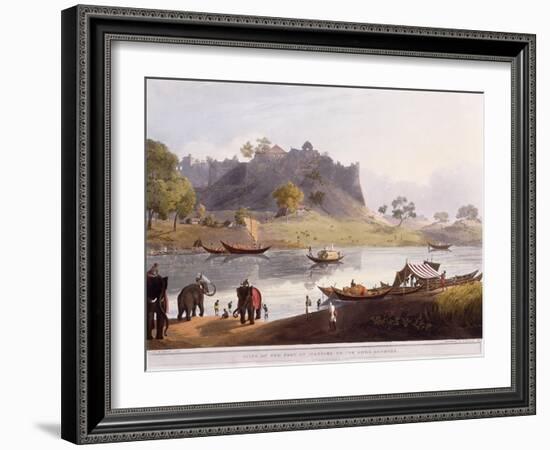 Ruins of the Port at Juanpore on the River Goomtee, 1824 (Colour Aquatint)-Henry Salt-Framed Giclee Print