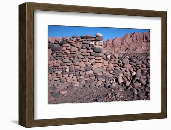 Ruins of the Pukara de Quitor Fortress Built by Indigenous People-Mallorie Ostrowitz-Framed Photographic Print