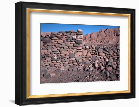 Ruins of the Pukara de Quitor Fortress Built by Indigenous People-Mallorie Ostrowitz-Framed Photographic Print